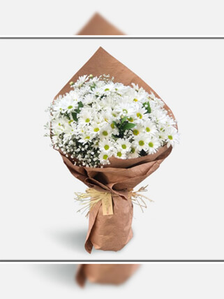 Beyaz Papatyalar Buketi